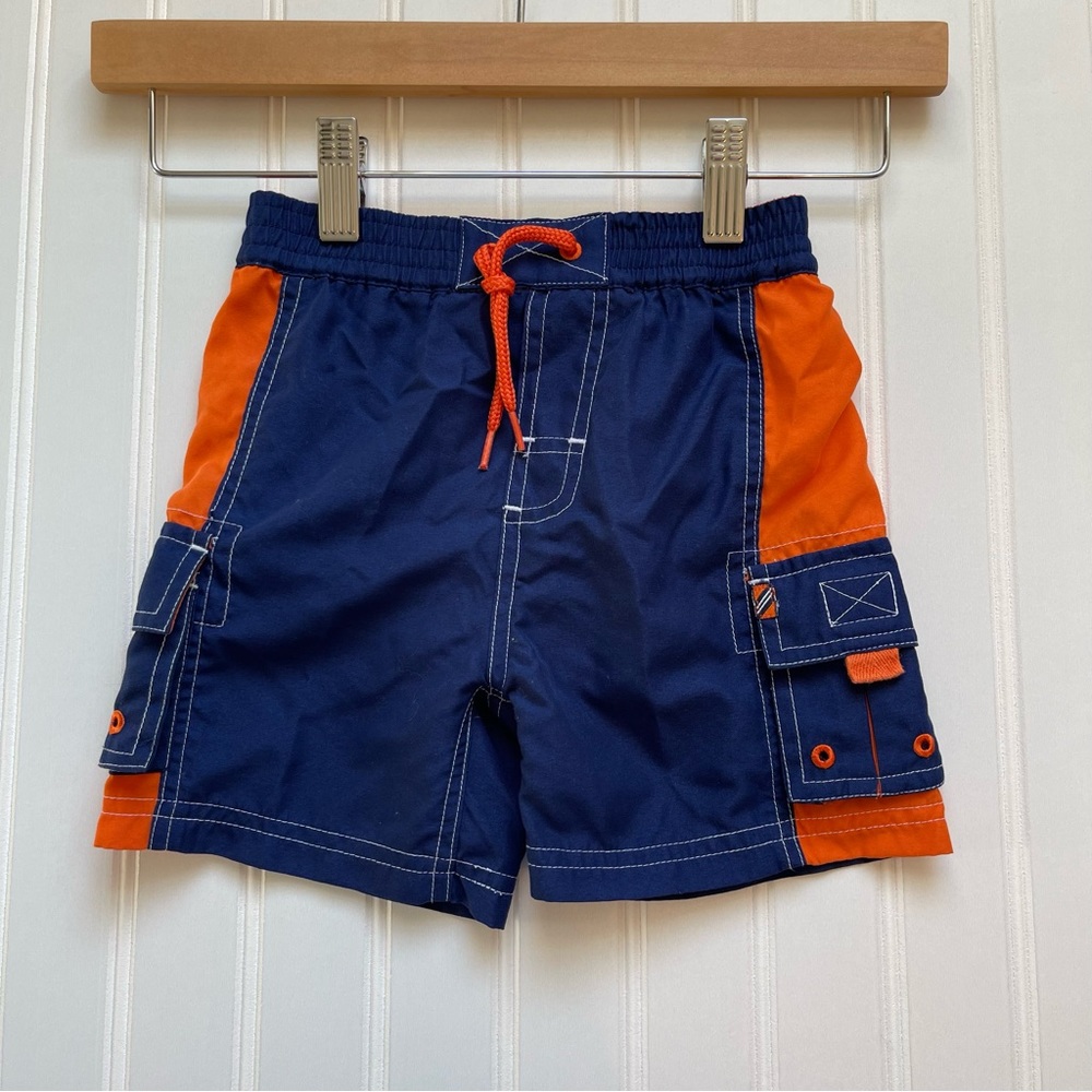 Izod Swim Trunks Shorts Elastic Waistband Mesh Lining (Boy) Size 18 months | EUC